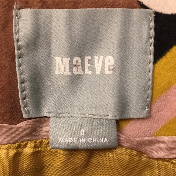 Anthropologie Maeve Mod 1960s 1970s Velvet Pencil Skirt 0 XS Small - Picture 6 of 6